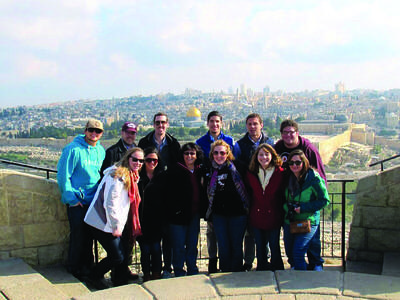 students on a trip to israel through the institute of religion, politics, and culture